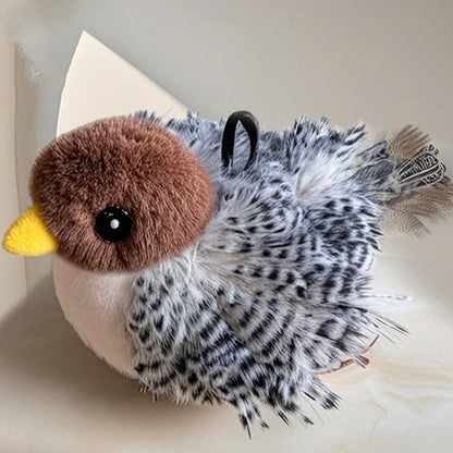 Flappy Bird Cat Toy Cute Flapping Wings Bird Toy for Cats Interactive Kitten Exercise Toy Touch Activated Catnip Toys Sandpiper