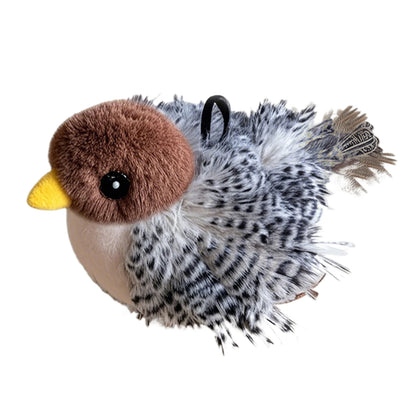 Flappy Bird Cat Toy Cute Flapping Wings Bird Toy for Cats Interactive Kitten Exercise Toy Touch Activated Catnip Toys Sandpiper